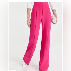 Black Halo Hot Pink Wide-Leg Womens Pants 4